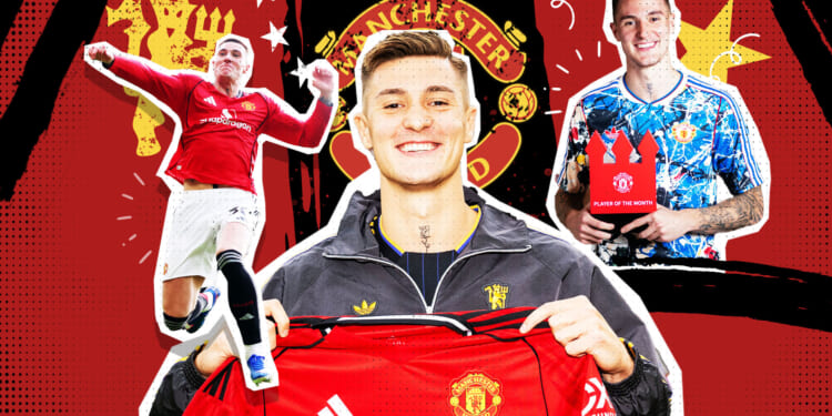 Benjamin Sesko's four-word message after pulling on Man Utd shirt BEFORE signing