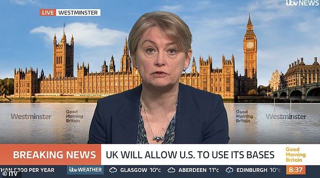 Ed's wife Yvette Cooper appeared on the show to discuss the Iranian missile strikes