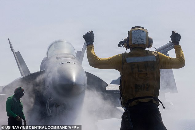 The rising death toll comes after Trump told the Daily Mail in an exclusive interview over the phone on Sunday that fighting with Iran could go on for the next four weeks