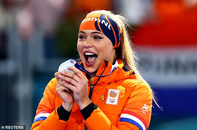 Leerdam also claimed silver in the 500m speed skating in a profitable Winter Olympic turn