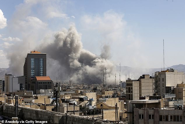 Pentagon leaders said on Monday morning that the weekend operation against Iran started with an unprecedented 100-aircraft 'wave' was unleashed by land and sea