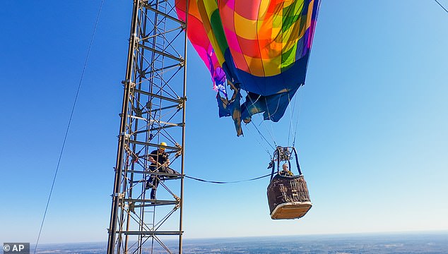 Strong winds caused complications throughout the rescue, which took around four hours and was described as 'highly technical and time intensive'