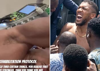 Anthony Joshua undergoes treatment on ribs as boxing legend continues rehab months after horror car crash