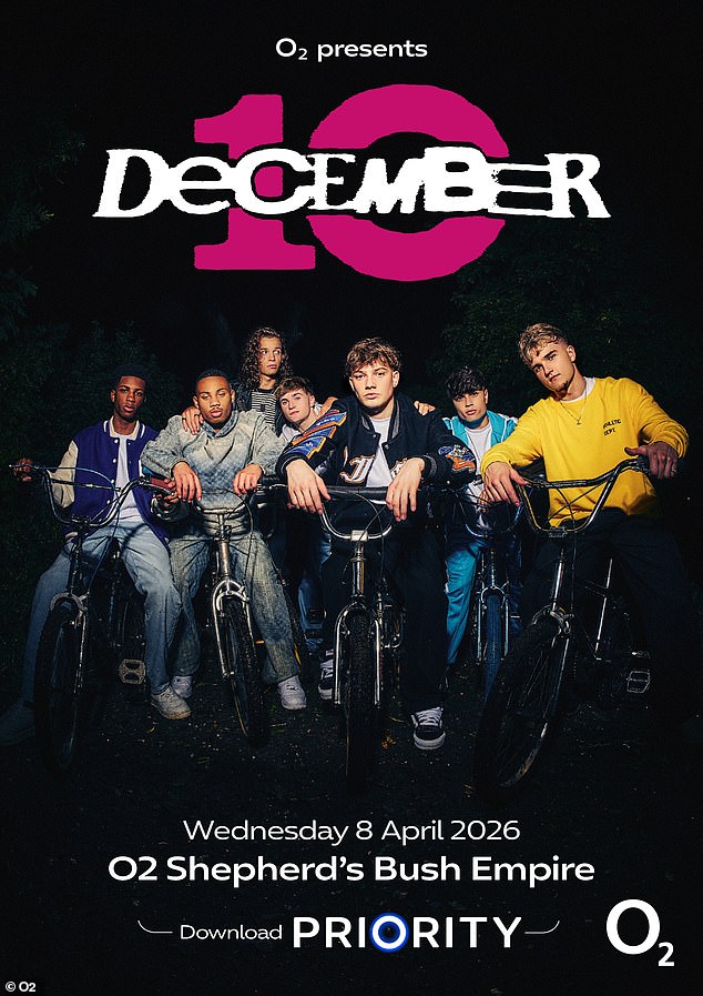 It comes following the news that fellow BGT judge Simon Cowell's boyband December 10 will play an exclusive O2 presents… show for fans on 8 April at O2 Shepherd's Bush Empire