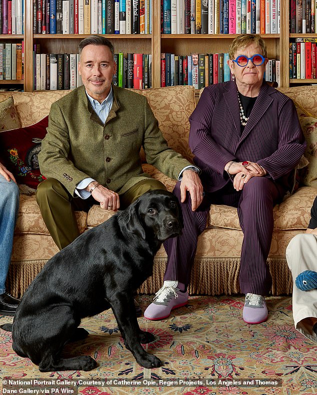Nestled on the sofa was a plush, velvet square cushion (pictured left) from Italian fashion house, Gucci