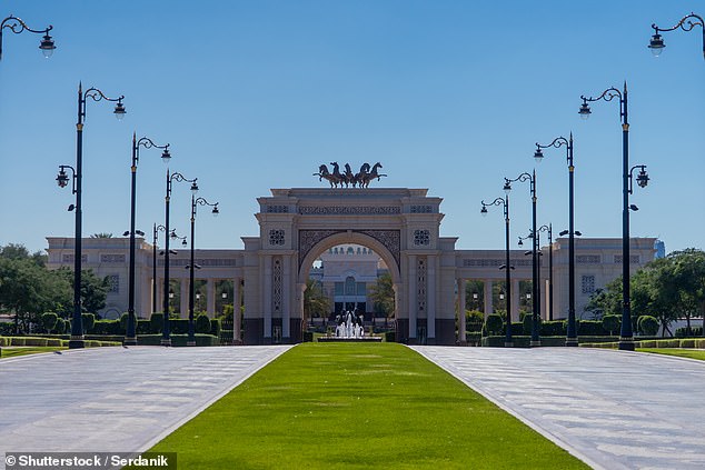 The lavish royal palace could be a target for Iranian attacks should the conflict escalate further - but the Emirate's Sheikh Mohammed bin Rashid Al Maktoum has been bullish in the face of strikes; he was pictured at Dubai Mall earlier this week