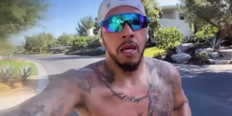 Kim Kardashian and Lewis Hamilton reveal first pics from romantic £3.2k a NIGHT holiday as they work out together