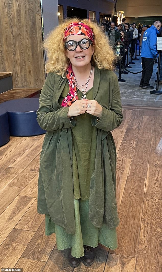Harry Potter fan Jo Whitehead (dressed as character Professor Trelawney during a visit to Warner Bros) had been excited to attend the event with a friend, but turned up to realise it was not going ahead