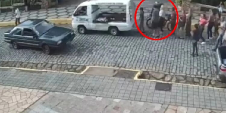 Horror moment daughter, 27, is shot 3 times by gunmen on motorbike during her own mum’s funeral as bullet hits coffin