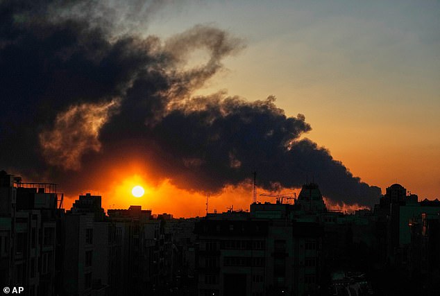 Smoke rises after Israeli strikes in Tehran, Iran on Tuesday, March 3, 2026