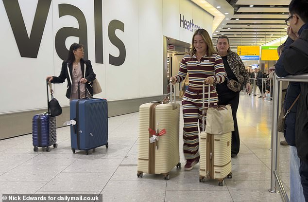 LONDON: Brits arrive back in Heathrow last night