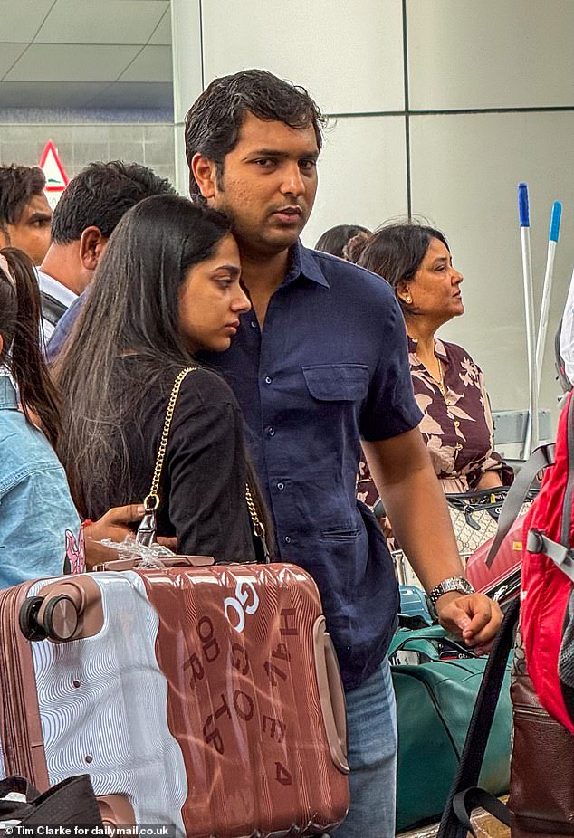 DUBAI: Passengers at Dubai Airport this morning