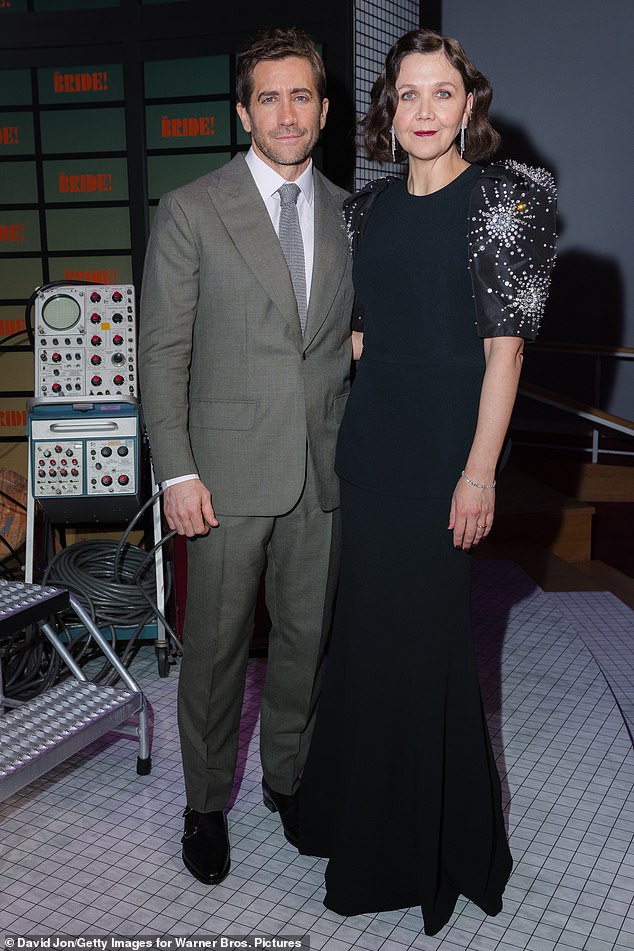 The Bride marked the first time Gyllenhaal got to direct her younger brother Jake Gyllenhaal (L), who portrays a wealthy character called Ronnie Reed in the revisionist look at James Whale's 1935 sequel Bride of Frankenstein