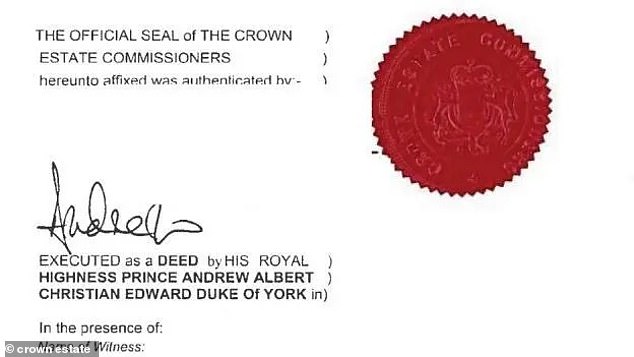 The lease was signed and renewed again by Andrew in 2020 after he first took on East Lodge in 1998