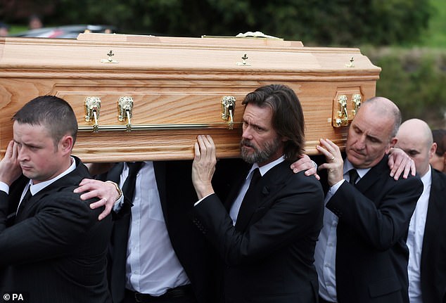 Jim was a pallbearer at her funeral in Ireland and was pictured comforting her friends and family, but things soon turned sour as details of Cathriona and Jim's relationship began to emerge