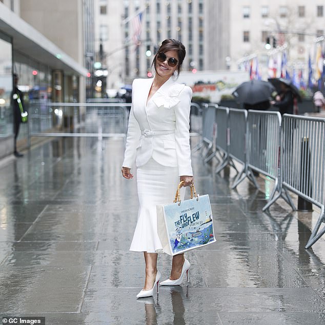 Before she sat down with Today, Sanchez had a clever way to promote her new book in NYC