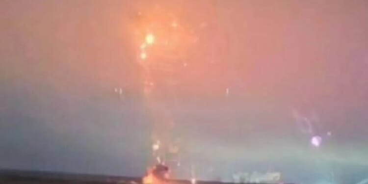 Shock moment Russian helicopter is blown out of the sky in 'friendly fire by Vlad's forces’ as it crashes in fireball