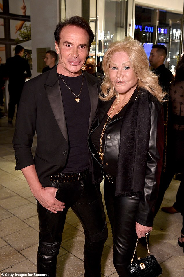 'She was fabulous. She was the love of my life,' Lloyd gushed about Wildenstein, who was dubbed the 'Catwoman' due to the leonine features she developed after numerous cosmetic surgeries over the years, (pictured in December 2019)