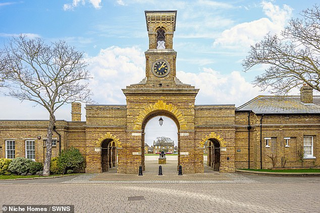 The seaside property in Chapel Road is positioned directly next to the iconic Clock Tower