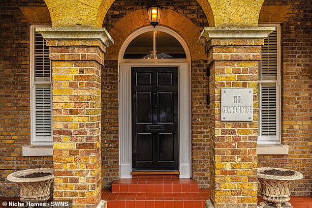 The front door of the amply named Guard House in Southend-on-Sea, Essex