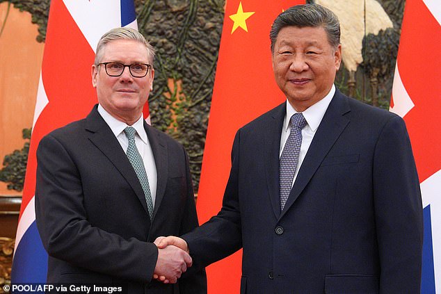 The arrests come just weeks after Prime Minister Keir Starmer visited President Xi Jinping in a bid to reset relations with China