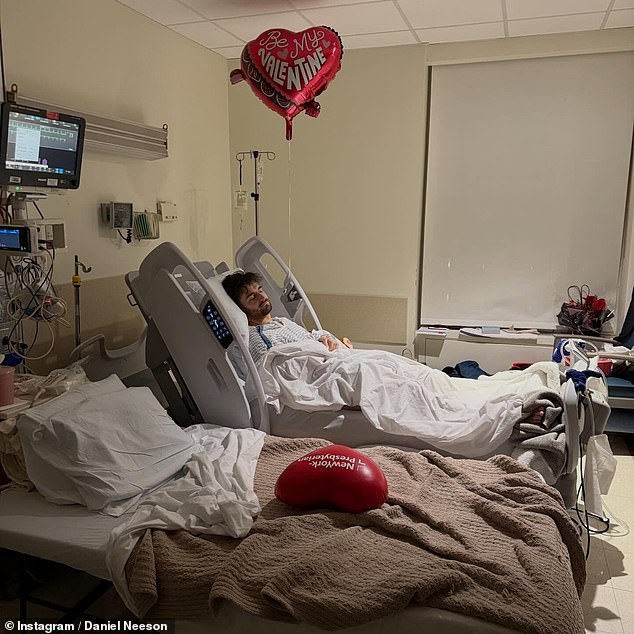 Daniel explained that he was told he could require surgery later in life and had checks every two years, but began to suffer from 'severe left ventricle dilation and aortic enlargement'