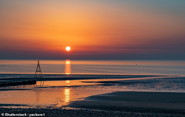 Sunsets over Hunstanton beach on the North Norfolk Coast are truly spectacular