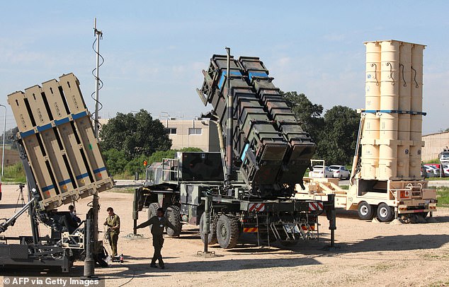 The Iron Dome (left) isn't the country's only missile defense system. David's sling (center), which has been active since 2017 as a defense from medium-range missiles, and the Arrow 3 system (right), which protects against long-range missiles, have both been active