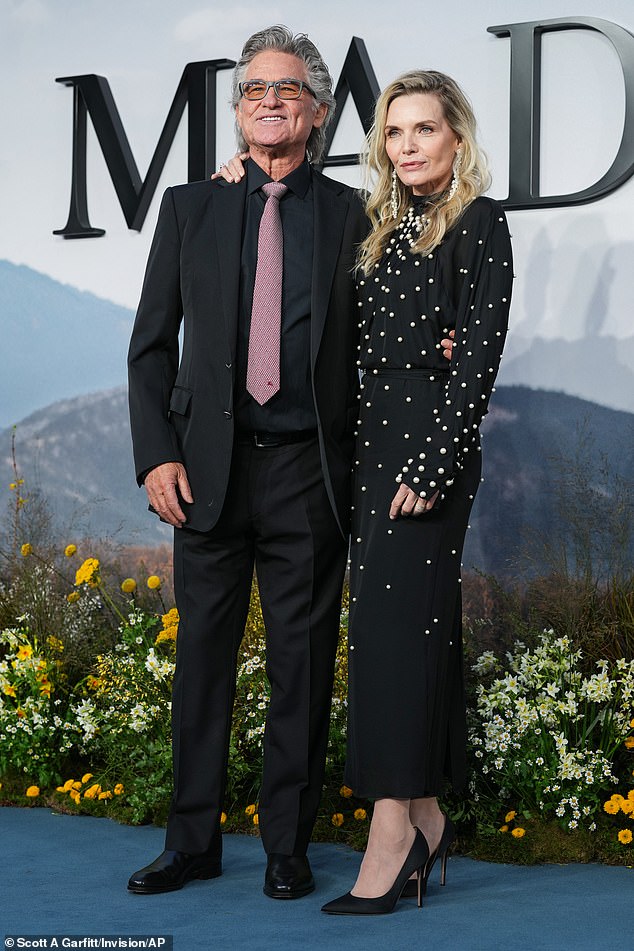 Lead character Michelle plays Stacy Clyburn who is married to Kurt Russell's character Preston Clyburn (pictured together)