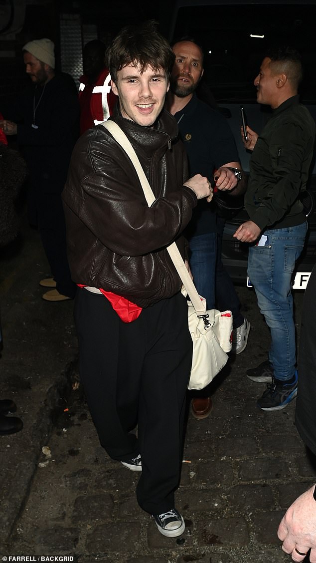 Cruz, 21, took to the stage with his band The Breakers and appeared in high spirits as he left