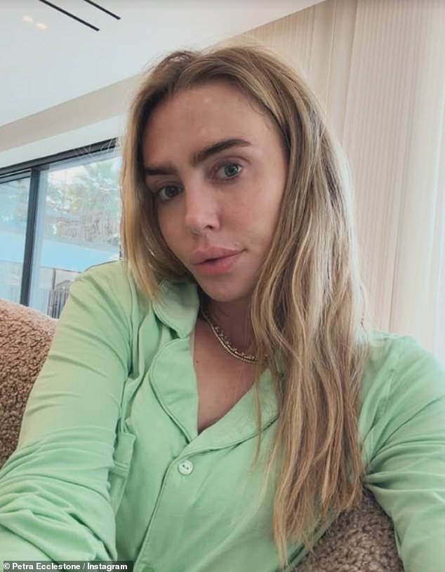 British socialite and influencer Petra Ecclestone, 37, seemed to depart from the official script when she told her followers: 'We came to Dubai to feel safe, and we finally felt like we were settling in, and now this has happened'