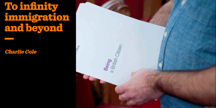 To infinity immigration and beyond | Charlie Cole