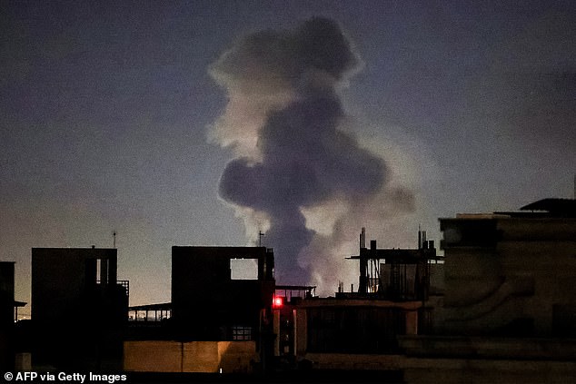 The Israeli strategy was simple: to track the enemy constantly and wait for the moment when political authorisation and operational opportunity aligned. Pictured: Smoke rises after a strike on Tehran, Iran, on Wednesday