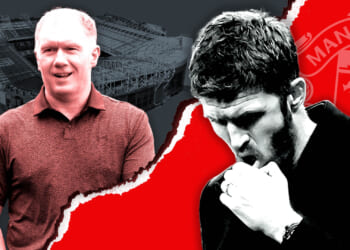 Man Utd legend Paul Scholes appears to CELEBRATE Newcastle win in brutal Michael Carrick post