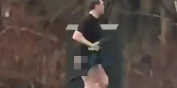 Shocking moment half-naked man runs from three-car crash with trousers in hands as he admits he had 'a lot going on'