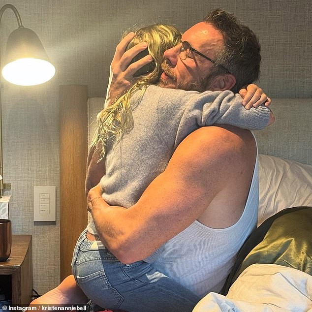 In October, Bell sparked backlash for a 'tone deaf' and 'insensitive' Instagram post (pictured) she shared in honor of their 12th wedding anniversary