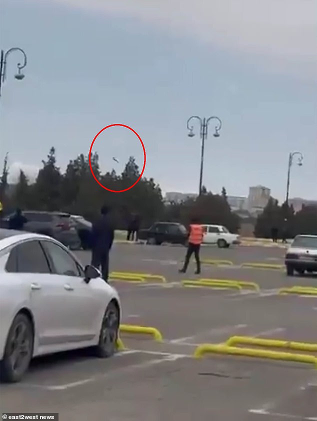 The strikes showed the conflict widening with hits in Nakhchivan, one close to the airport, igniting a fire, and another beside a school