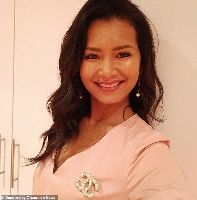 Mrs Harte (pictured) lived with Mr Gold in his seven-bedroom seafront home in Langstone, Hampshire