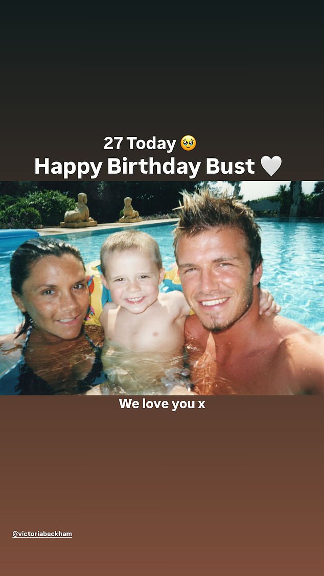 The son of David and Victoria Beckham, who turned 27 on Wednesday, blasted the 'performative posts' which included loving messages, according to reports