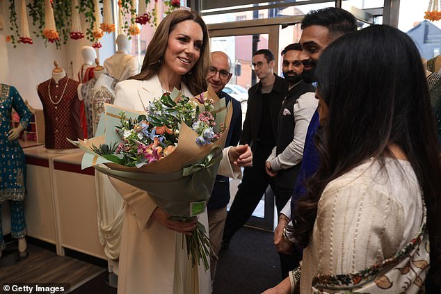 The Princess of Wales visits the Aakash Odedra Company where she meets dancers today