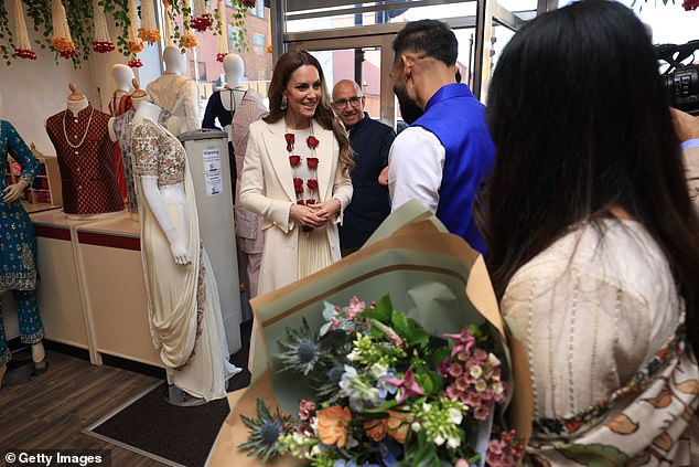 The Princess of Wales visits the Aakash Odedra Company where she meets dancers today