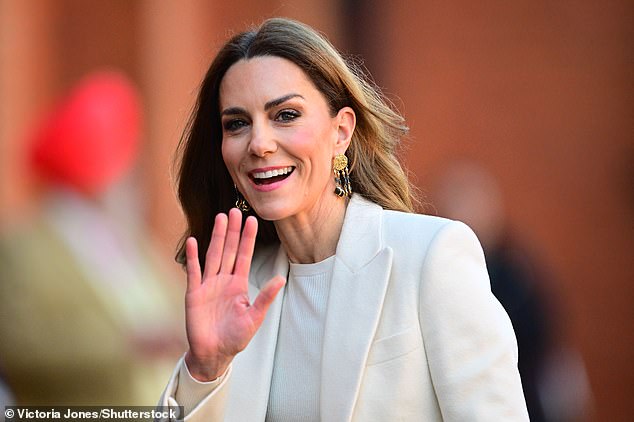 The Princess of Wales arrives at the Aakash Odedra Company in Leicester this morning