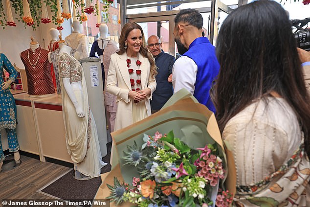 The Princess of Wales visits the Aakash Odedra Company where she meets dancers today