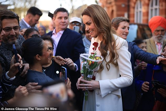 The Princess of Wales visits Leicester today on a trip highlighting local British Indian people