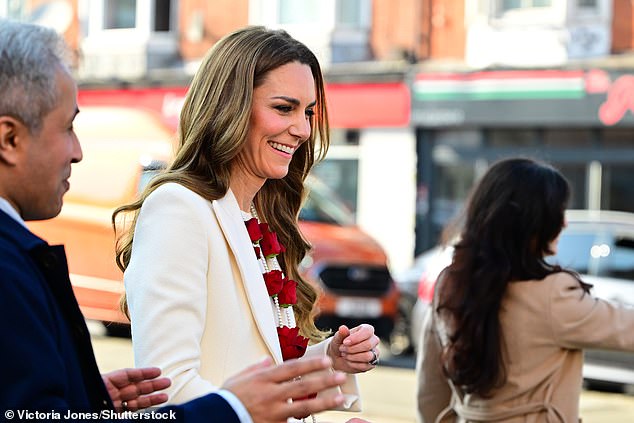 The Princess of Wales visits Leicester today on a trip highlighting local British Indian people
