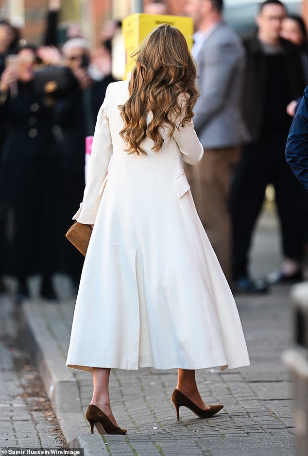 The Princess of Wales during her visit today to the Aakash Odedra Company in Leicester