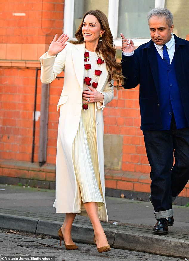 The Princess of Wales in Leicester today to meet British Indians one day after the Holi festival