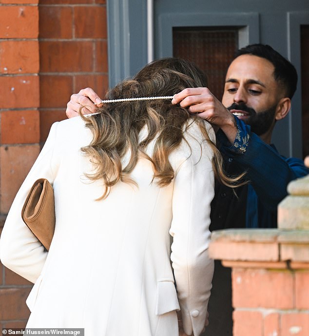 The Princess of Wales during her visit today to the Aakash Odedra Company in Leicester
