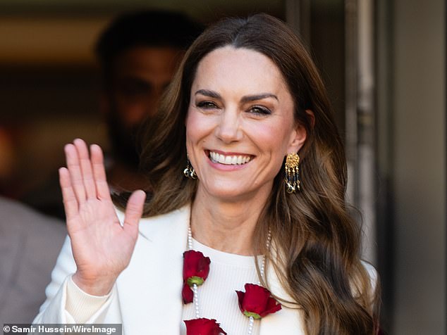 The Princess of Wales during her visit today to the Aakash Odedra Company in Leicester