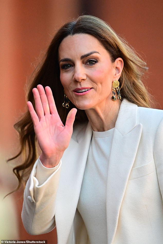 The Princess of Wales during her visit today to the Aakash Odedra Company in Leicester